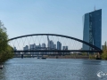 Osthafenbrücke und EZB Osthafenbrücke und EZB