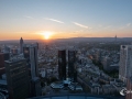 Deutsche Bank im Sonnenuntergang