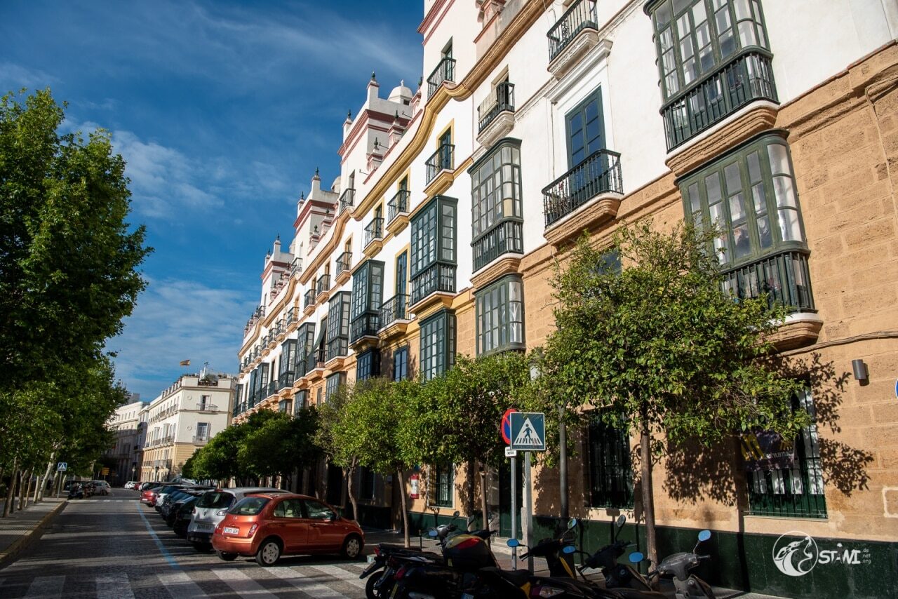 Hausfront in Cadiz