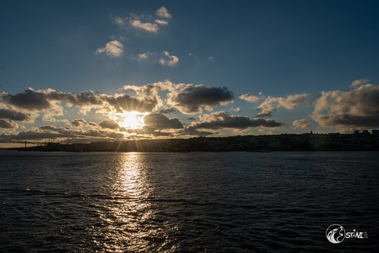 Sonnenuntergang über dem Tajo