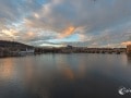 Sonnenuntergang an der Moldau